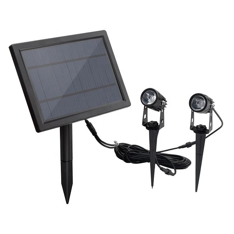 Solar Spot Lights Outdoor, LED Solar Landscape Spotlights, Solar Powered Wall Lights 2-in-1 Waterproof Solar Landscaping Light for Yard Garden Driveway Patio