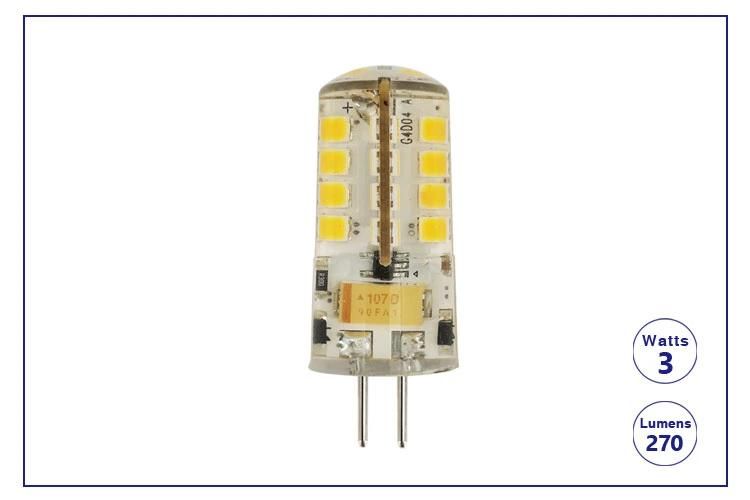 Lt104A2 3W Low Voltage 12V AC/DC Weatherproof Bi-Pin Base G4 LED Landscape Lamp for Residential Lights