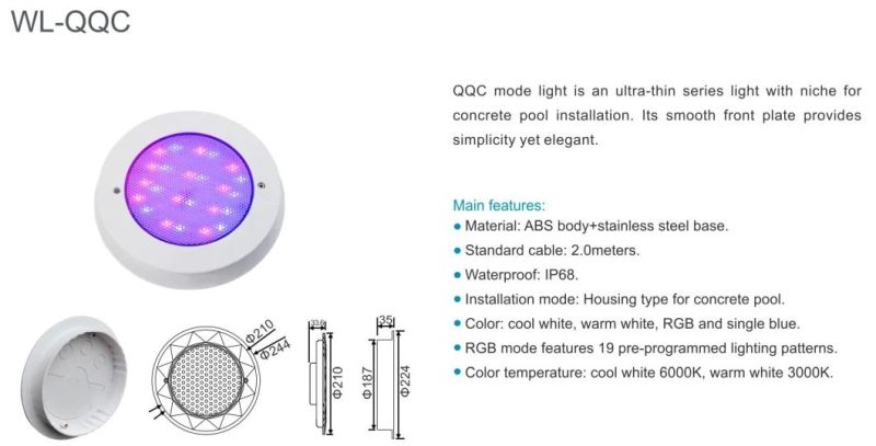 Good Price Fountain Made in China RGB LED Underwater Light