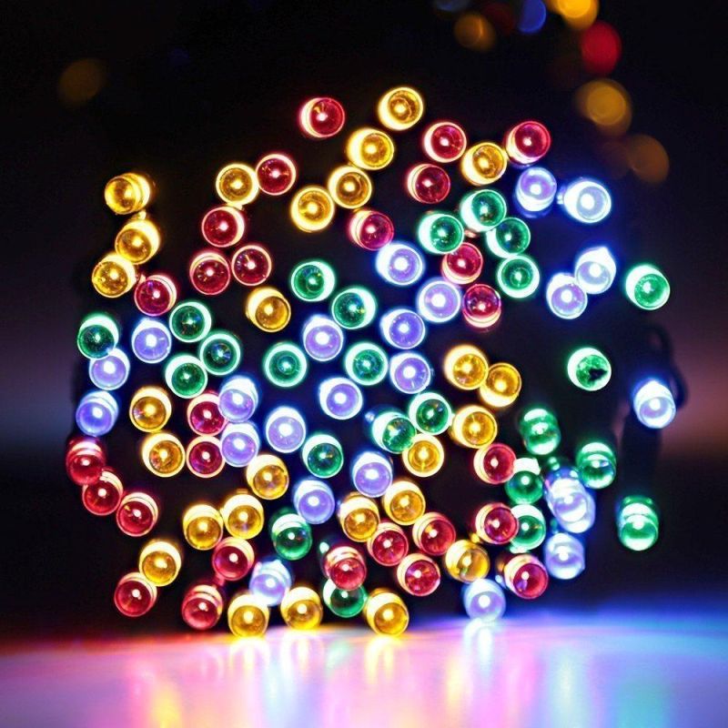 Super-Long 200 LED Solar String Lights Outdoor, Waterproof Solar Lights Outdoor Decorative with 8 Lighting Modes, Green Wire Solar Tree Lights for Patio,