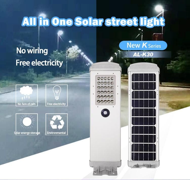 30W 40W 50W 60W 90W 100W 120W Solar LED Street Light Garden Lamp 12/24V