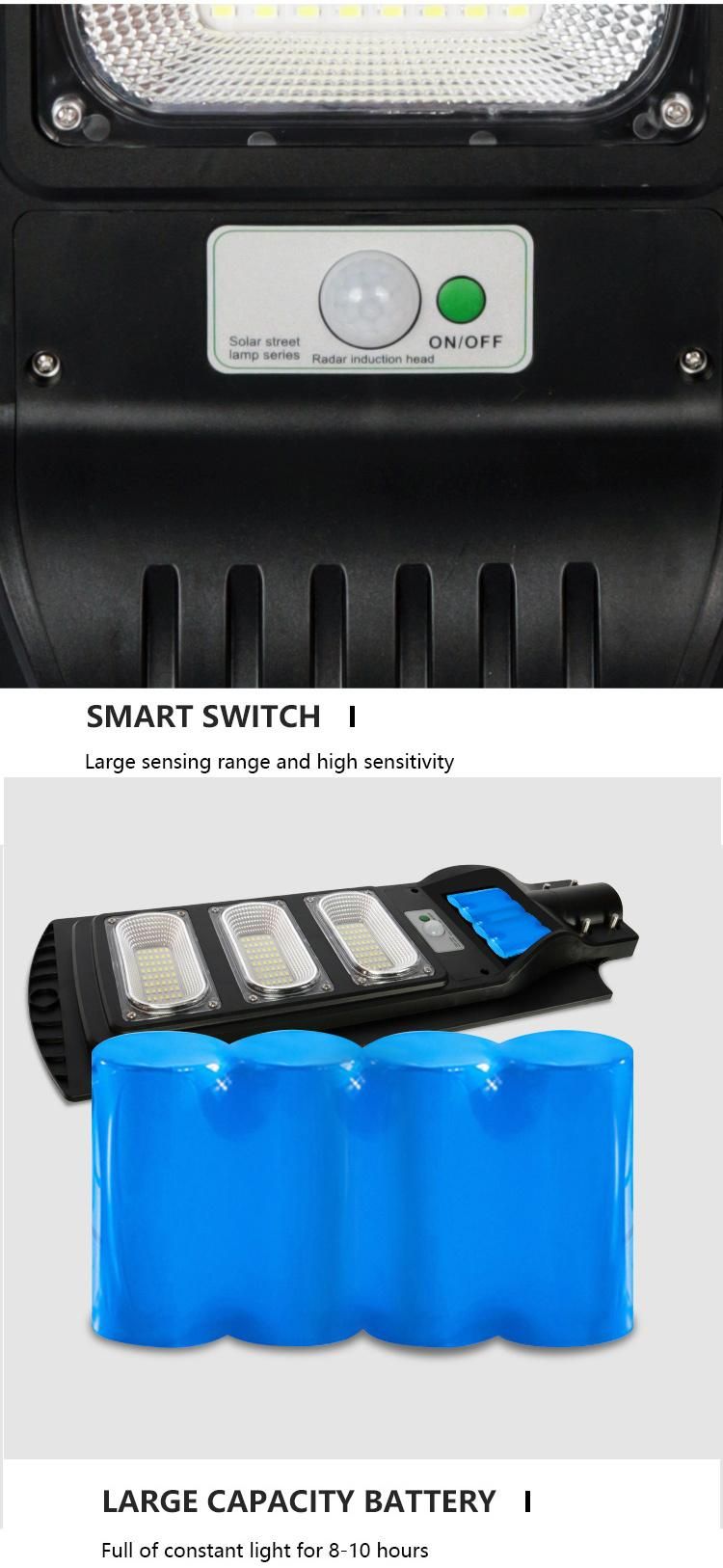 Best Price Solar Street Lamps 100W LED Sensor Solar Lighting