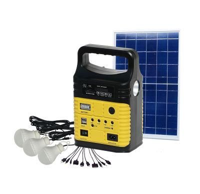Patented 10W Solar Home Light with 3LED Solar Lamp with FM Radio Solar Power Station