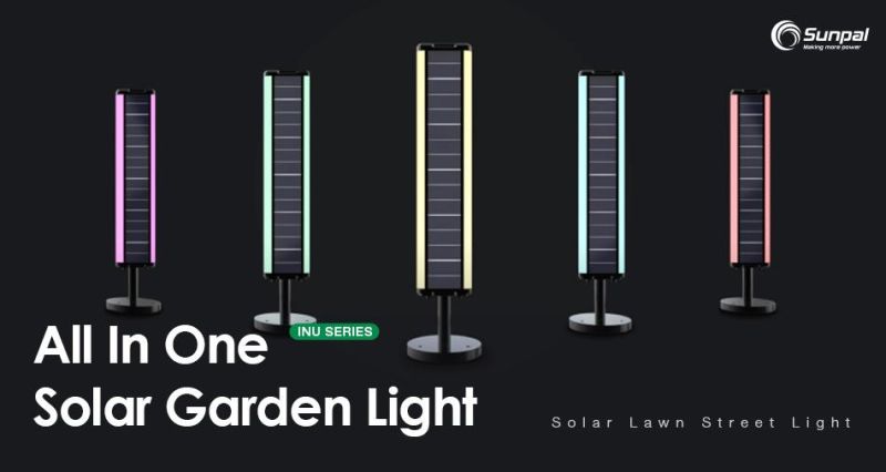 Sunpal Outdoor Solar Energy Garden Light 2021 New 10wp 20wp 30wp 40wp Colorful Solar Powered Lawn Lights