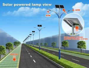 Split Style IP68 60W 80W 100W 120W Double Arms Solar Powered LED Street Light with Lithium Battery