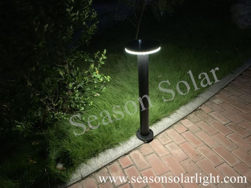 Outdoor Garden LED Lighting CE Alu. Material 5W Solar Bollard Light with Bright LED Light for Pathway Lighting