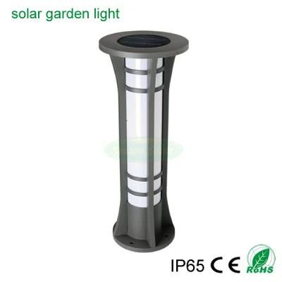 New Style Lighting Column Outdoor LED Bollard Light with 5W Solar Panel for Garden Lighting
