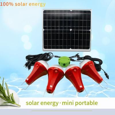 Renewable Energy System 25W Solar Emergency Solar Power Lighting Kit