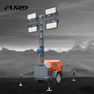 7m Telescopic Mast LED Light Tower