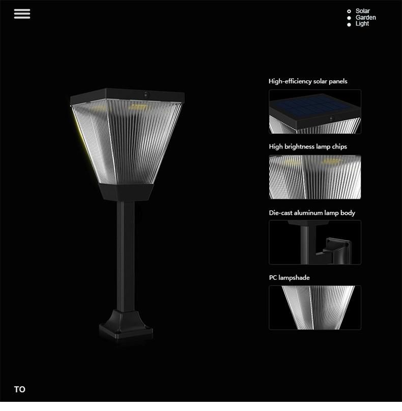 Alltop Cheap Price 3W Waterproof IP65 Courtyard Wall Light Road Lawn Outdoor LED Solar Garden Lamp