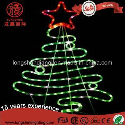 LED Star IP65 Decorative Street Rope Motif Christmas Tree Light for Outdoor Light Decoration