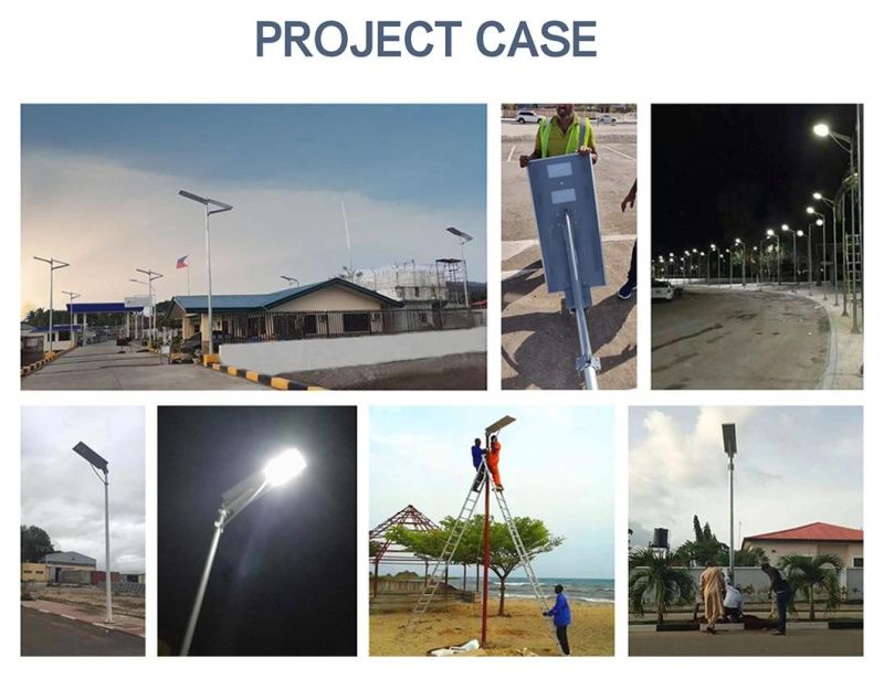 All in One Solar Street Light Waterproof IP65 Super Bright 100W Integrated Solar Street Lighting