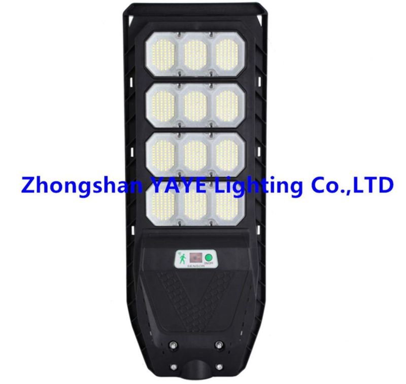 Yaye Hottest Sell 300W All in One Solar Street Light with Remote Controller/Radar Sensor/ 1000PCS Stock / 3 Years Warranty