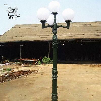 Manufacturers Antique Outdoor Cast Iron Lamp Post Ilc-05