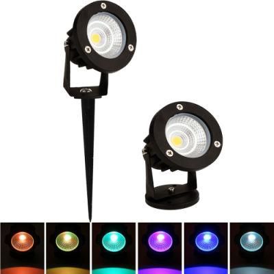 LED COB Lawn Lamp LED Spike Light Outdoor Pathway Garden Yard Landscape Lighting Waterproof 5W 7W 9W RGB Spot Bulbs 85-265V 12V