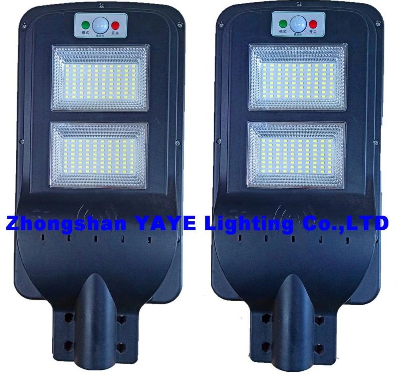 Yaye 2021 Hot Sell 60W All in One Solar LED Street Garden Road Lamp with Remote Controller