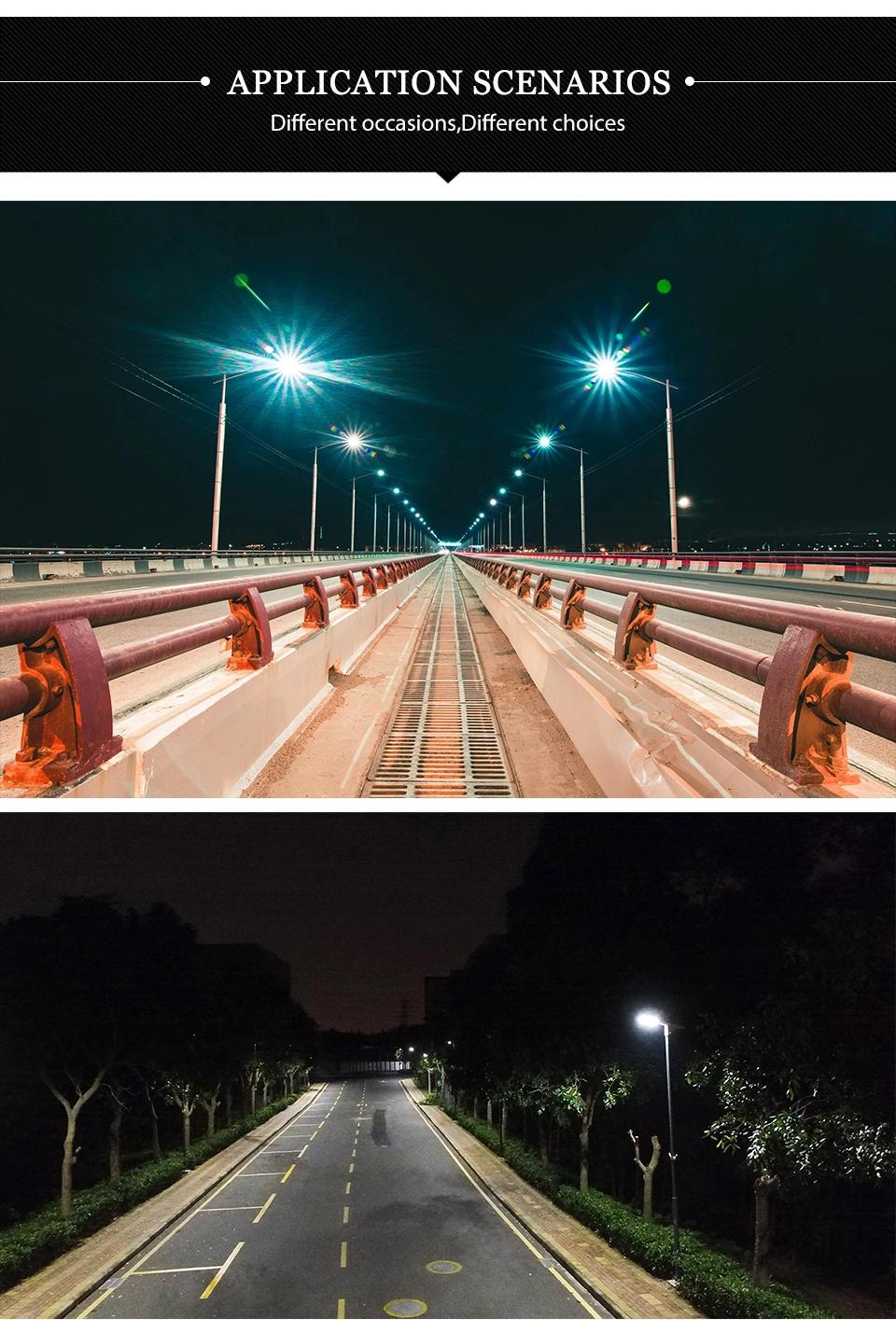 Esavior Professional Manufacturer 80W Aio Integrated LED Solar Street Garden Light with Lithium Battery with IP67/Ik10/RoHS/CE