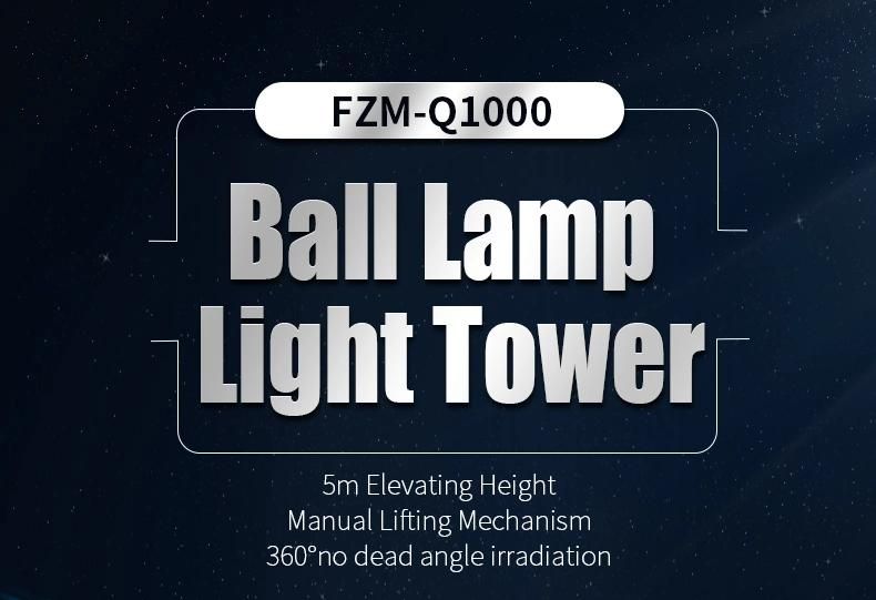 5m Hand Push Diesel Balloon Light Tower