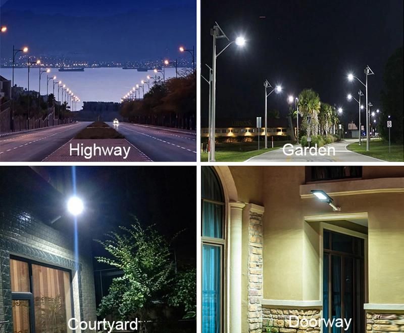 Long Life Outdoor Light IP65 Waterproof 100W 200W 250W Integrated All in One LED Solar Street Lamp