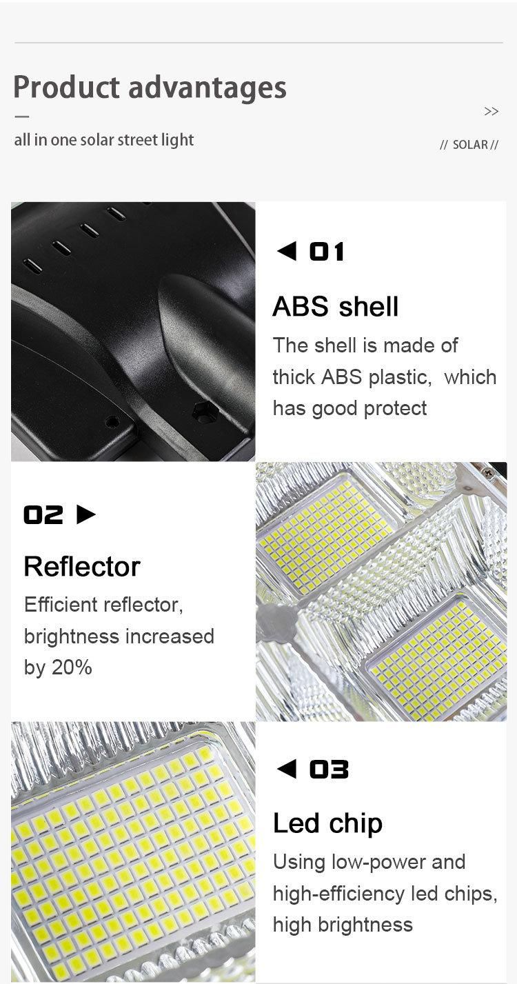 High Brightness 300W All in One Solar Energy Street Light