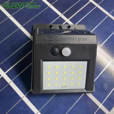 IP65 Waterproof Solar Powered LED Wall Light for Garden Use