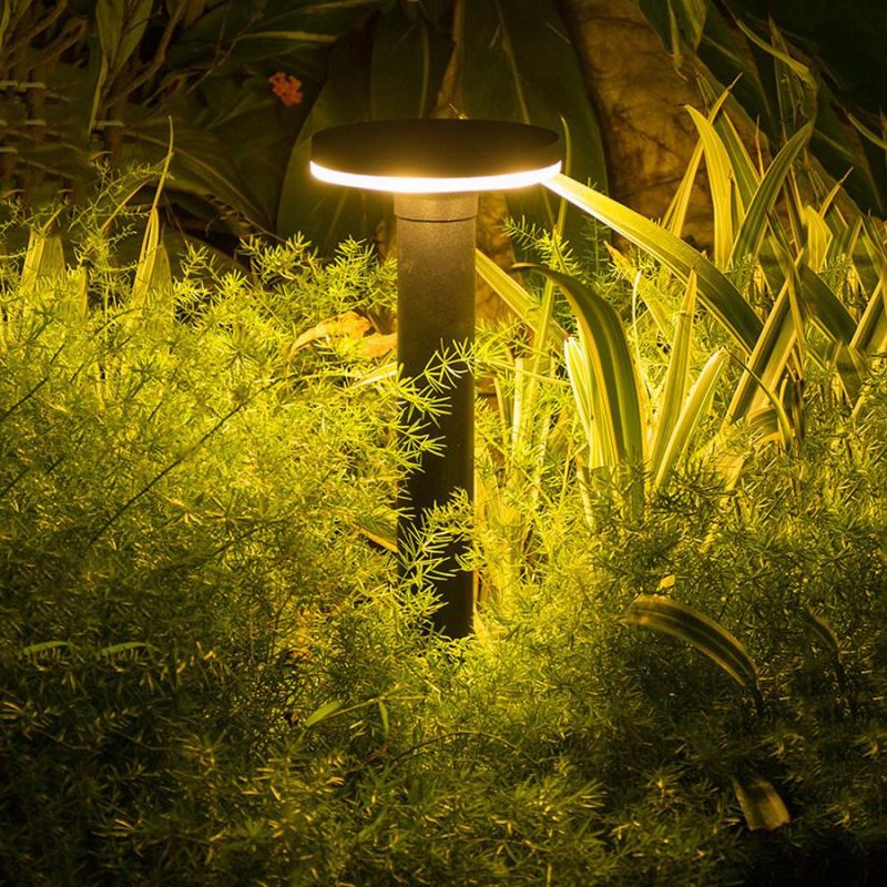 Waterproof Lawn Lamp Aluminum Modern Garden Landscape Pillar Light