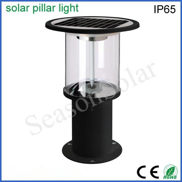 Bright Garden Solar Lamps Outdoor Solar Pillar Lamp with 5W Chargeable LED Lamp & Solar