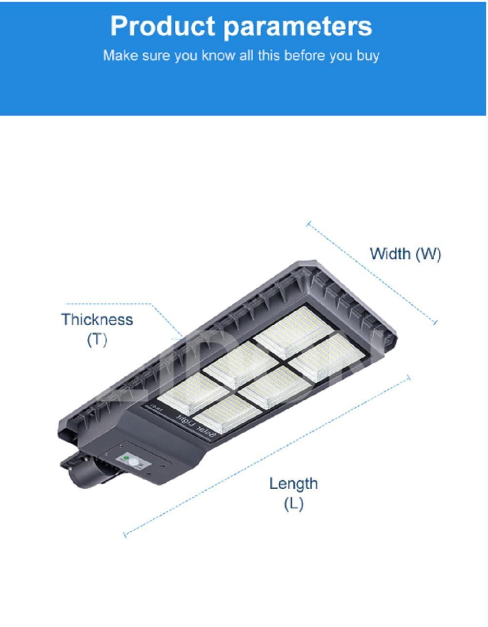 Outdoor Waterproof LED All in One Aluminum 100-300W Solar Street Light