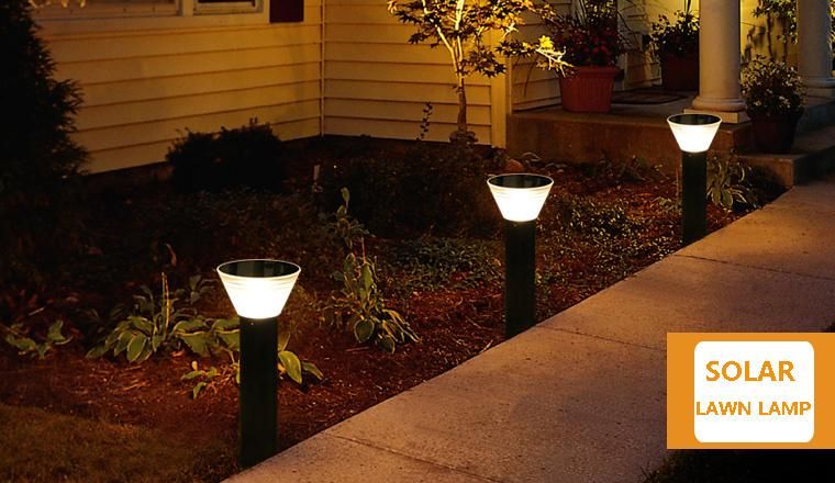 New Design Solar Lawn Light Garden Outdoor LED Lamp Solar Cottage Light Courtyard Post Lighting