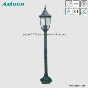 Six Bevelled Glass Garden Light with 1m Pole