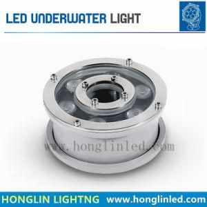 6W Fountain Light 45mil IP68 RGB LED Underwater Lamp