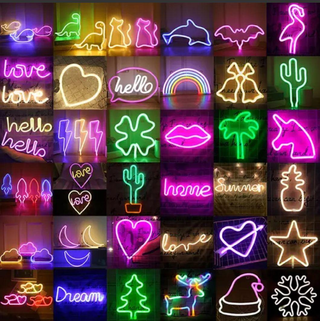 Popular Holiday Decoration Fairy Tale Christmas LED Solar Power Neon Lights
