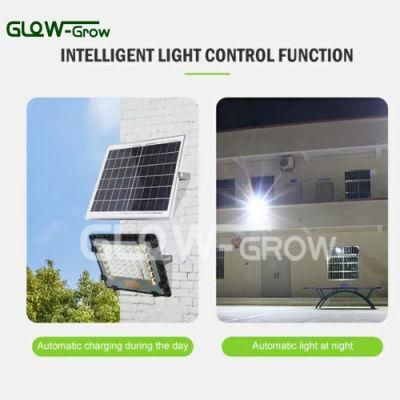 Solar Flood Lights Outdoor Dusk to Dawn Solar Security Flood Lights IP66 Waterproof with Remote Control for Barn Flags House Pool