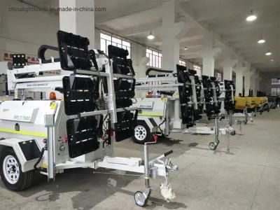 Hydraulic LED Mining Use Heavy Duty Trailer Lighting Tower Manufacture