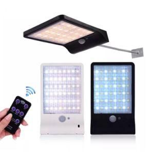 Upgraded 48 LEDs Solar Light Color Adjustable with Controller Three Modes Waterproof Lamp Lights for Outdoor Garden Wall Street