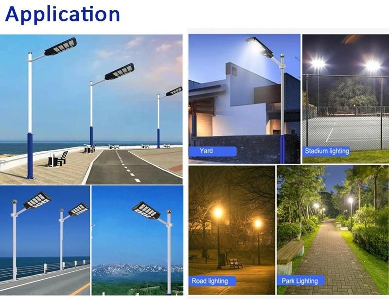 High Brightness Solar Power Street Light and 300W 400W 500W Road Security Solar Street Light LED Outdoor
