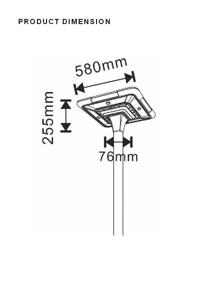 China Suppliers. Energy-Saving IP65 Waterproof High Brightness and Environmentally Friendly Auto-Sensing LED Solar Courtyard Floodlight Solar Garden Light