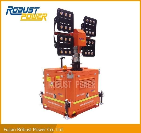 Kubota Heavy-Duty Trailer Mounted Movable LED Light Tower