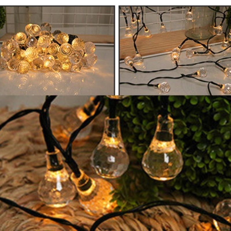 Waterproof Decorative String Lights 2.5m 20 LED Pumpkin Crystal Ball Lights String Party Decoration Wyz19728