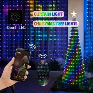 Curtain Lights with Remote Hooks 3m X 3m USB Operated Window 8 Modes Timer 300 LED Copper Light Waterproof Fairy Twinkle Lights