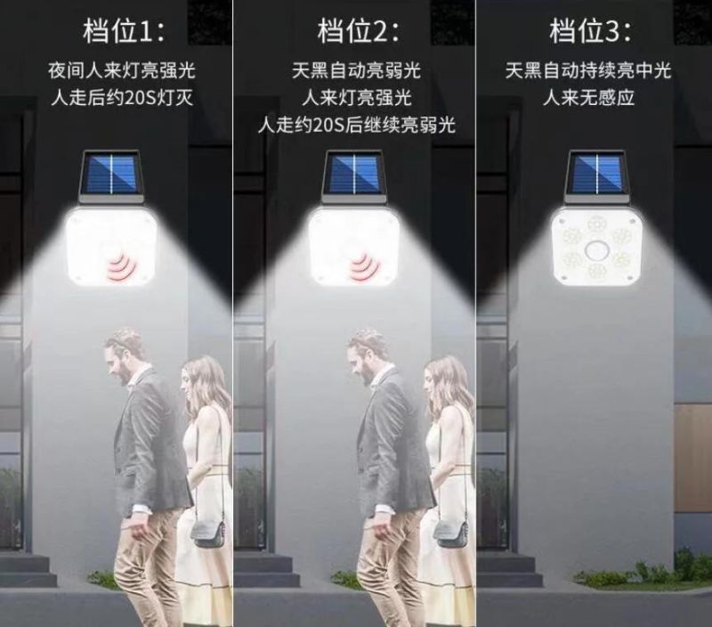 2022 Wholesale Factory Price New Outdoor Motion Sensor Solar Wall Lamps