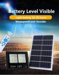 Solar Garden Light Outdoor 25W 65W 150W 300W Solar LED Flood Light with Power Display
