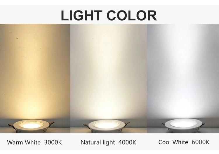 LED Spotlight 20W Recessed Ceiling Spotlight LED Focus Light Narrow Beam Angle COB Spot Light