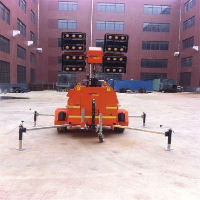 Heavy Duty Fault Protection LED Mobile Lighting Tower Rplt-6900