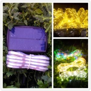 Solar Flower Lights Strip Light String Light Outdoor Dusk to Dawn