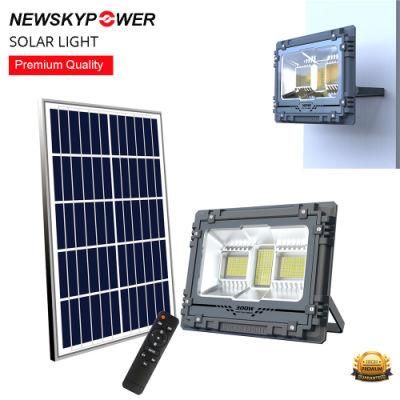 Super Bright IP67 Waterproof 300W Die-Cast Aluminum LED Outdoor Spot Security Lamp Solar Flood Light