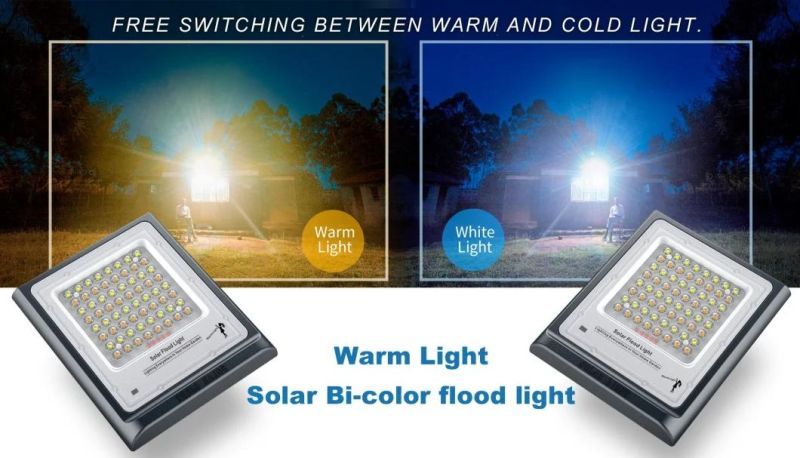 Rd Warm Solar Flood Light with IP66 Waterproof