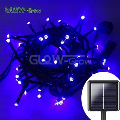 Blue 10m 100LEDs Outdoor LED Christmas Street Decoration Lights Sale Holiday Solar String Light Fairy Light