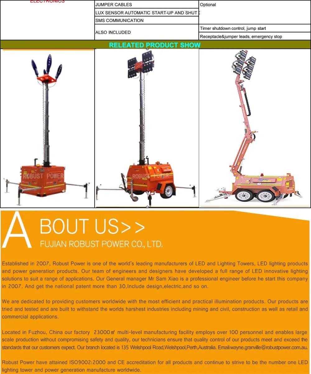 Mobile Diesel 48VDC Lighting Tower