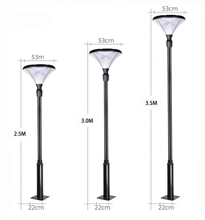 Warm White Decorate Landscape Solar Powered Pathway Street Light